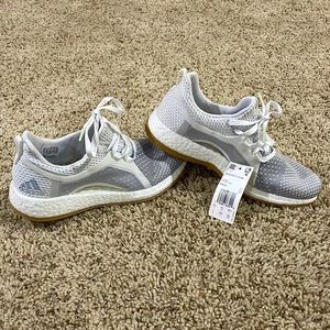 New! Adidas PureBoost X Running Shoes Style #BB6089 Gray/White/Gum Women’s Sz 7